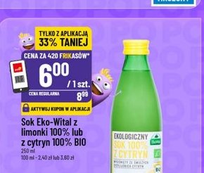 sok limonkowy lub cytrynowy