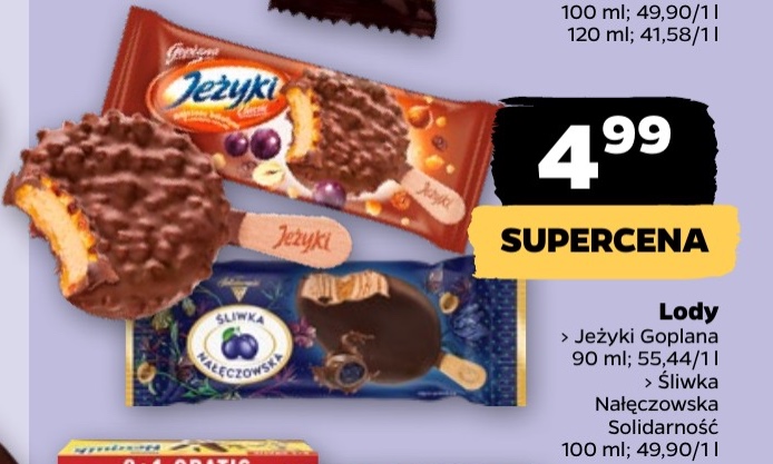 lody jeżyki śliwka