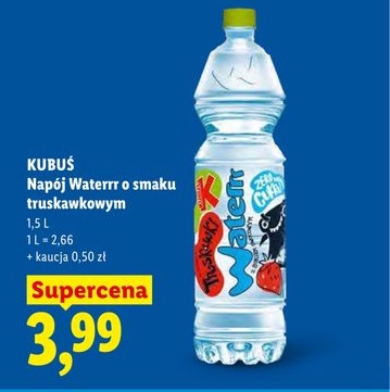 napój Waterr o smaku truskawkowym