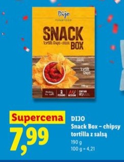 chipsy tortilla z salsą