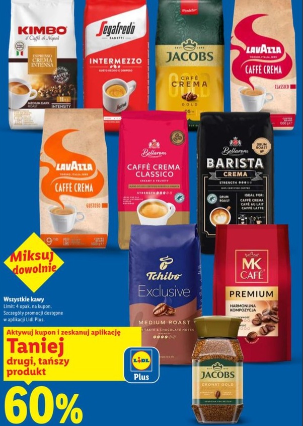 kawa ziarnista espresso crema intensa