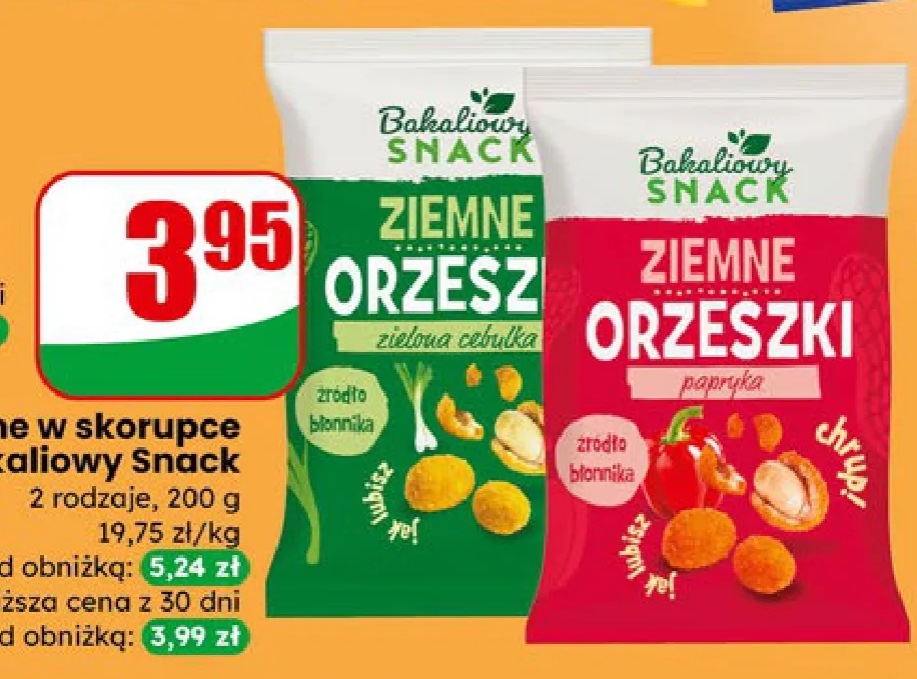 orzeszki ziemne w skorupce różne rodzaje