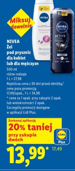 żel pod prysznic dla kobiet lub dla mężczyzn