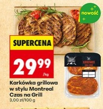 karkówka grillowa w stylu Montreal
