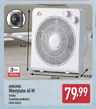 wentylator 45 W