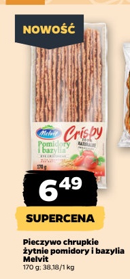 pieczywo chrupkie żytnie pomidory i bazylia