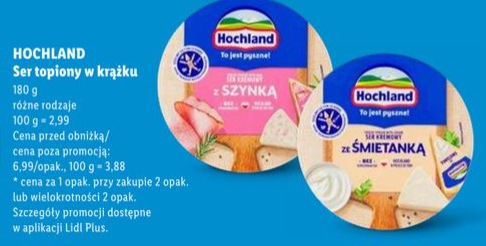 ser topiony w krążku