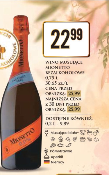 wino musujące bezalkoholowe
