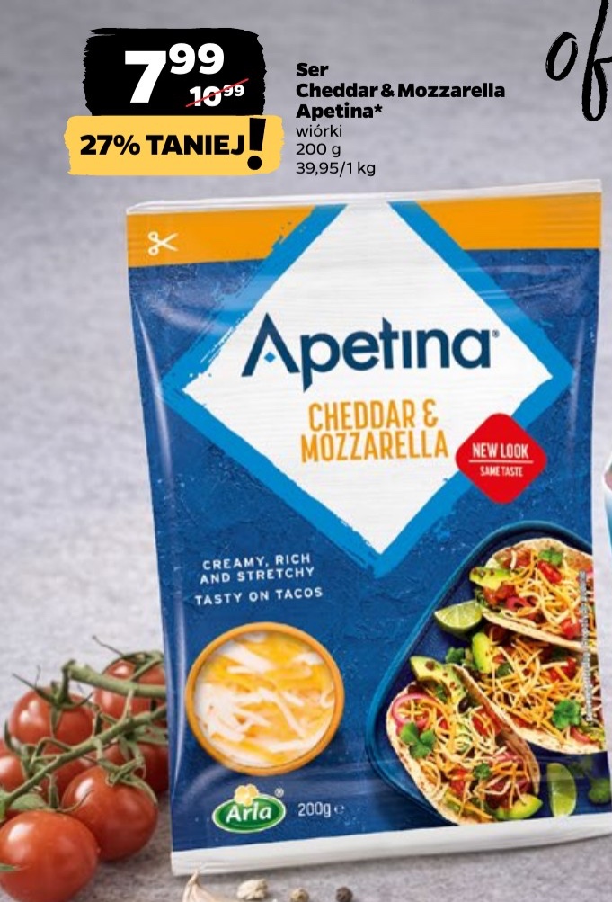 ser cheddar i mozzarella wiórki