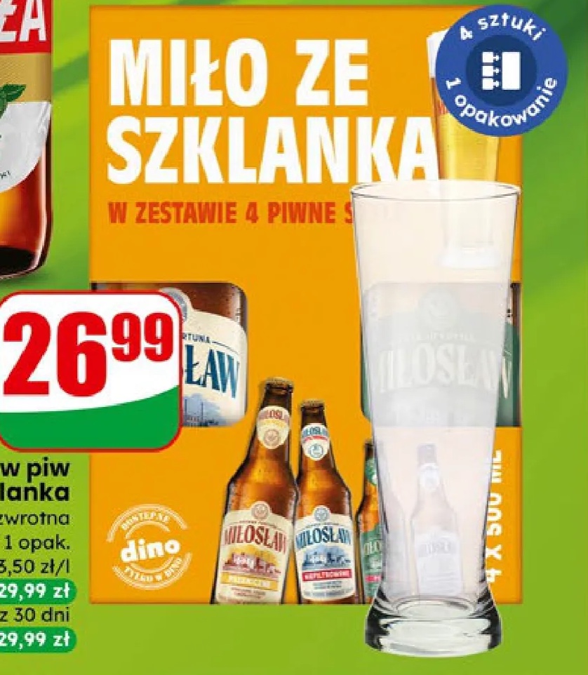 zestaw piw + szklanka