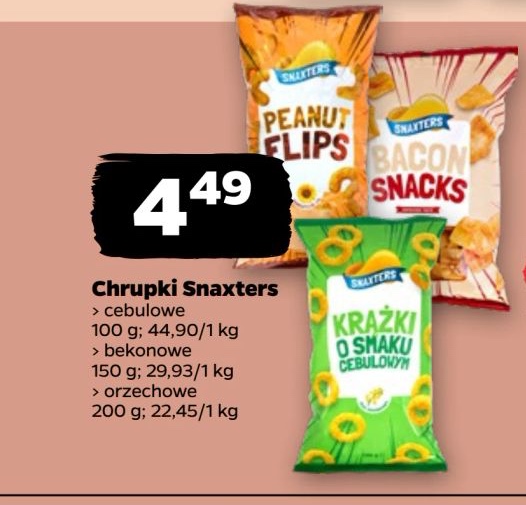 chrupki krążki o smaku sera i cebuli