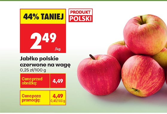 Jabłko polskie czerwone