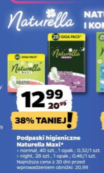 podpaski higieniczne maxi