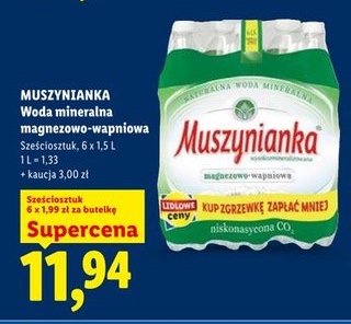 woda mineralna magnezowo-wapniowa niskonasycona