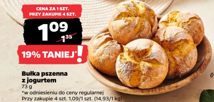 bułka pszenna z jogurtem