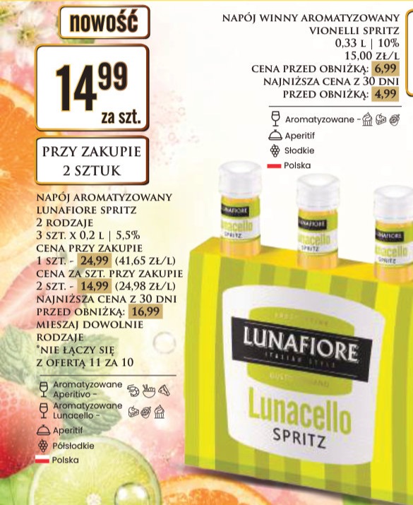 napój aromatyzowany lunacello spritz
