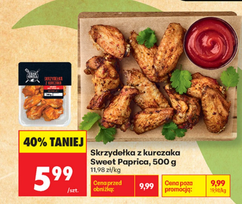 skrzydełka z kurczaka sweet paprica