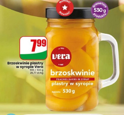 brzoskwinie plastry w syropie