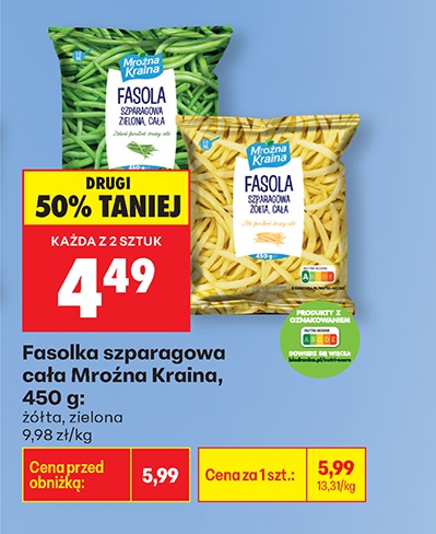 fasola szparagowa cięta