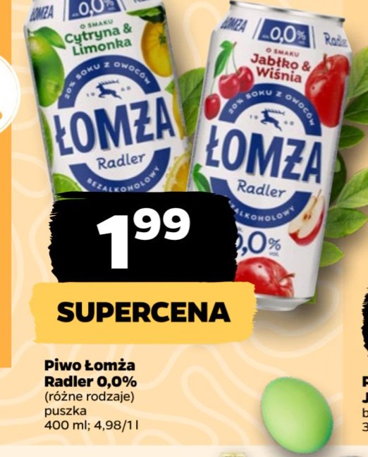 piwo radler cytryna-limonka 0,0%