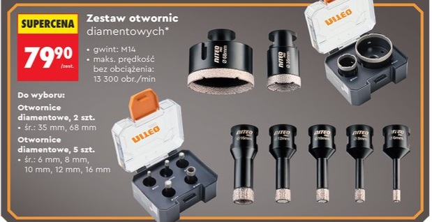 zestaw otwornic diamentowych