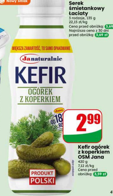 kefir ogórek z koperkiem