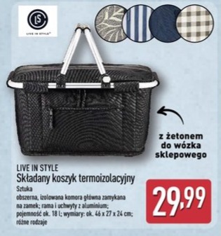 składany koszyk termoizolacyjny