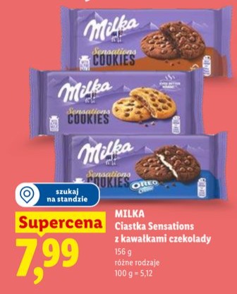 ciastka Sensations z kawałkami czekolady