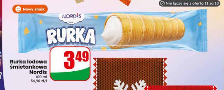 rurka lodowa śmietankowa