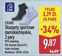 skarpety sportowe damskie/męskie