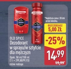dezodorant w sprayu/sztyfcie dla mężczyzn
