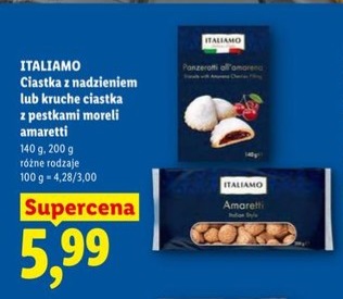 ciastka z nadzieniem lub kruche ciastka z pestkami moreli amaretti