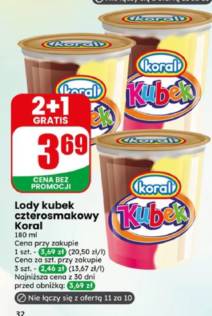 lody kubek czterosmakowy