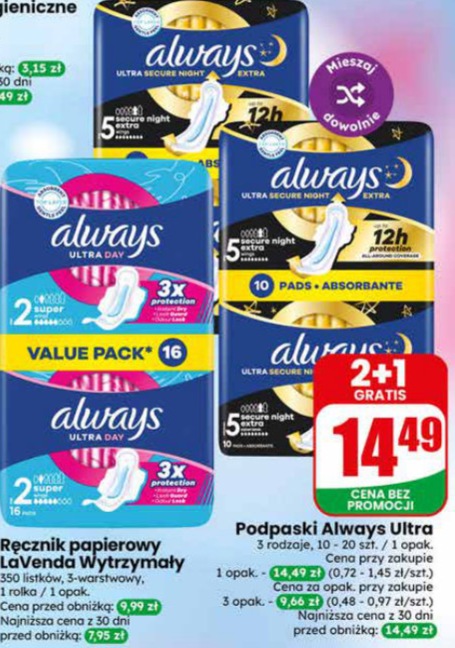 podpaski always ultra