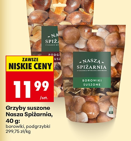 grzyby suszone
