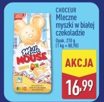 mleczne myszki w białej czekoladzie