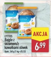 bajgle z sezamem/z kawałkami oliwek