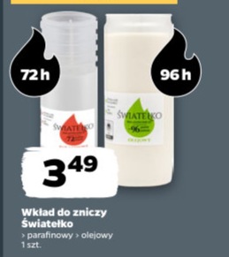 wkład do zniczy