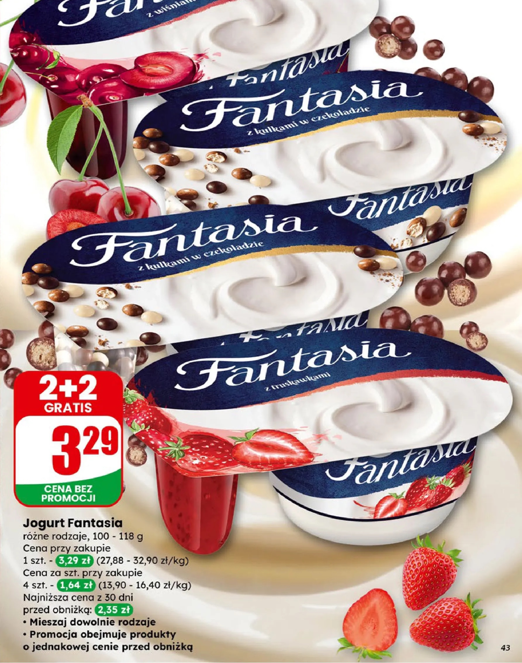 jogurt Fantasia różne rodzaje