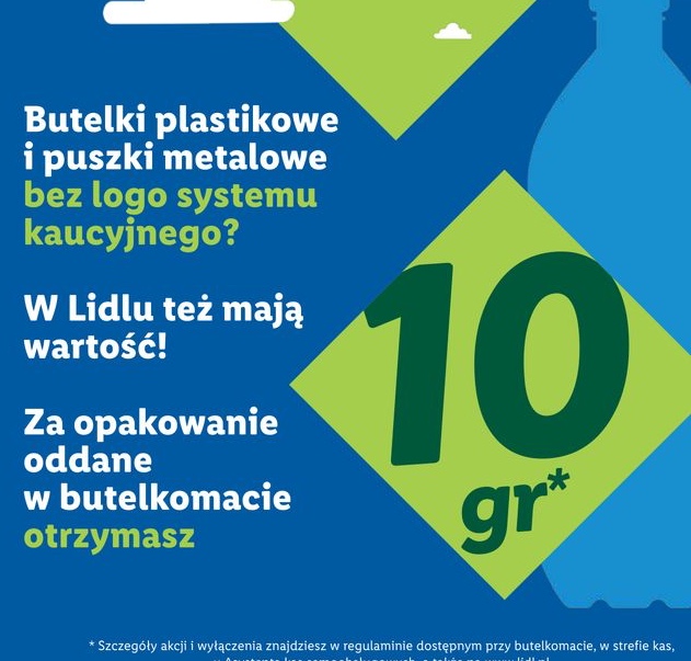 butelki plastikowe i puszki metalowe bez logo systemu kaucyjnego