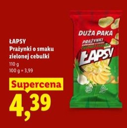 prażynki o smaku zielonej cebulki