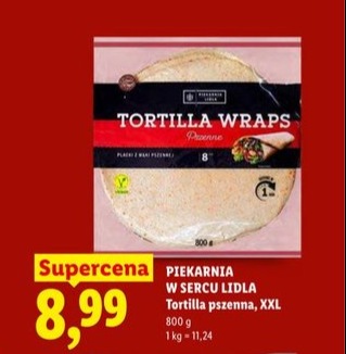 tortilla pszenna