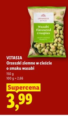 orzeszki ziemne w cieście o smaku wasabi