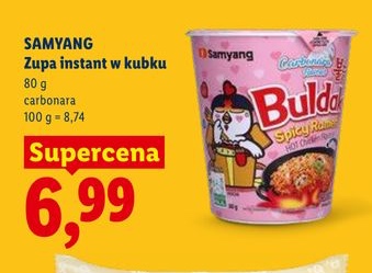 zupa instant w kubku carbonara