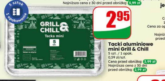 tacki aluminiowe do grilla