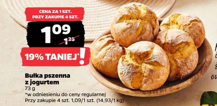 bułka pszenna z jogurtem