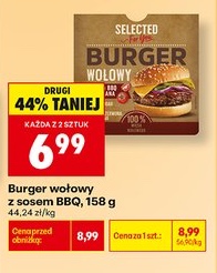 burger wołowy z sosem BBQ