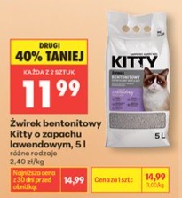 żwirek bentonitowy kitty o zapachu lawendowym