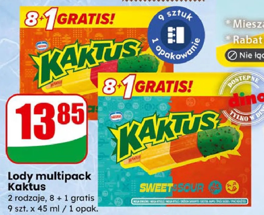 lody multipack kaktoos