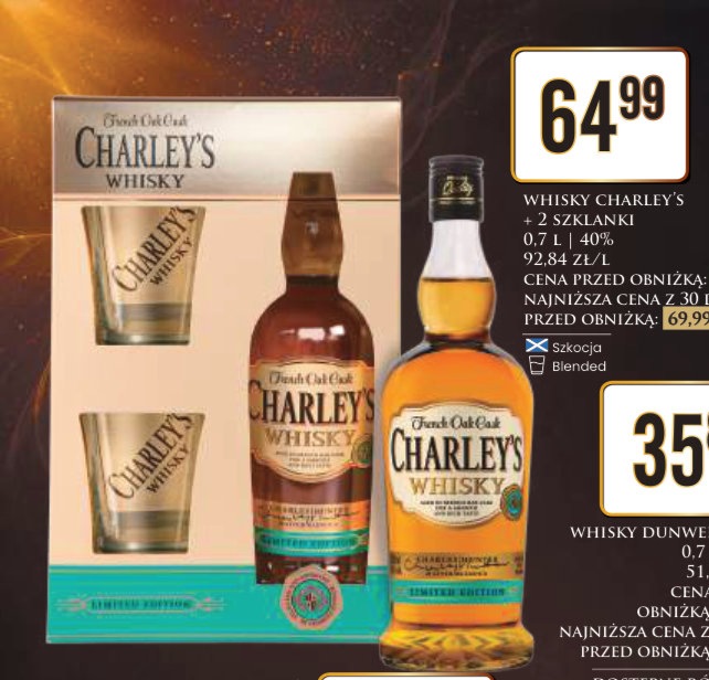 zestaw whisky + 2 szklanki